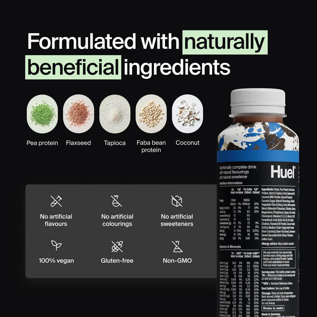 Huel Black Edition RTD | 12x500ml 35g Protein | Chocolate