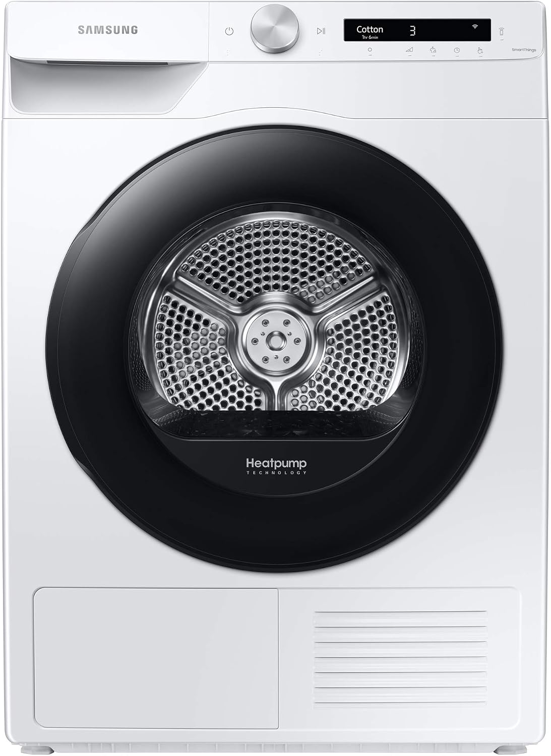 Samsung Series 5 DV80CGC0A0ABEU with OptimalDry and SmartThings, Heat Pump Tumble Dryer, 8kg