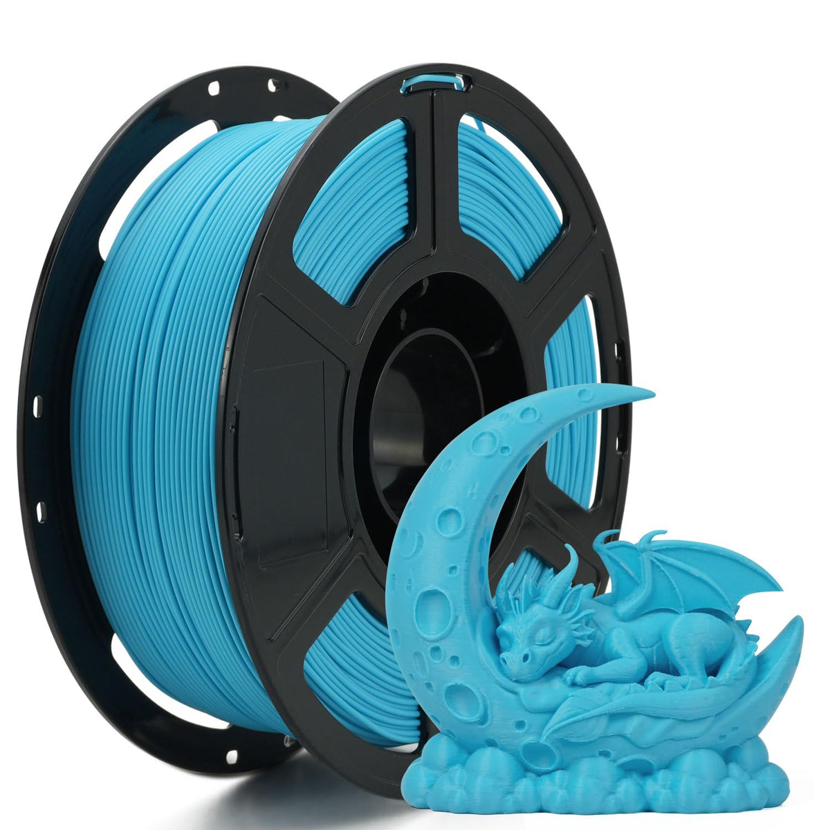 FLASHFORGE 3D Printer Filament, PLA PRO Filament 1.75mm, 1KG Spool (2.2lbs), Dimensional Accuracy +/- 0.02mm for FDM 3D Printers, Better Tenacity & No Knotting (White)