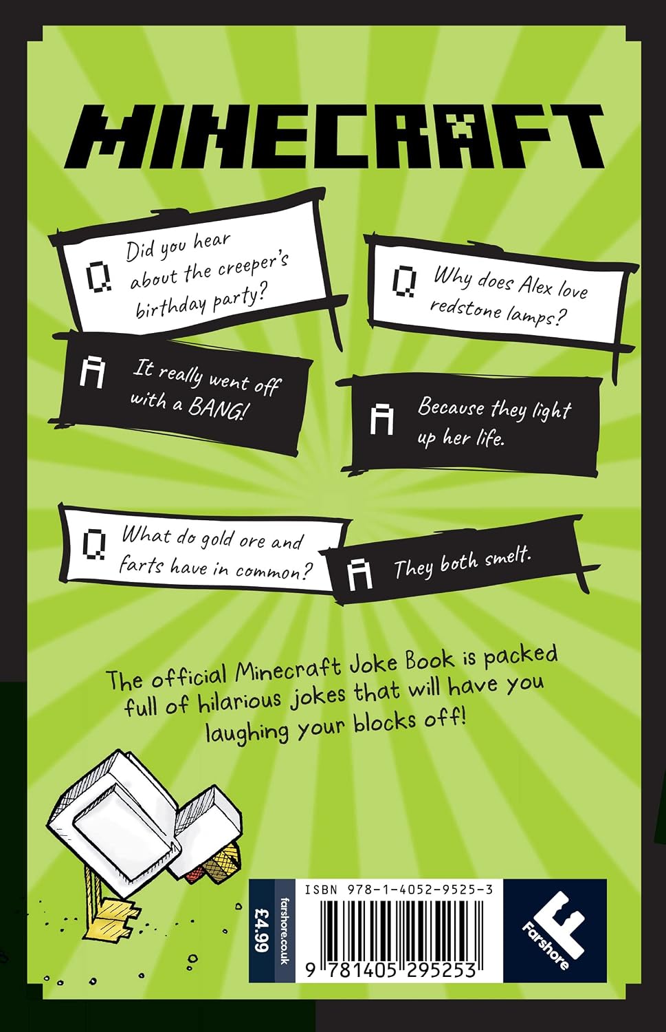 Minecraft Joke Book: An official illustrated Minecraft children’s joke book – perfect for funny kids who are into video games aged 7, 8, 9, 10 and 11!
