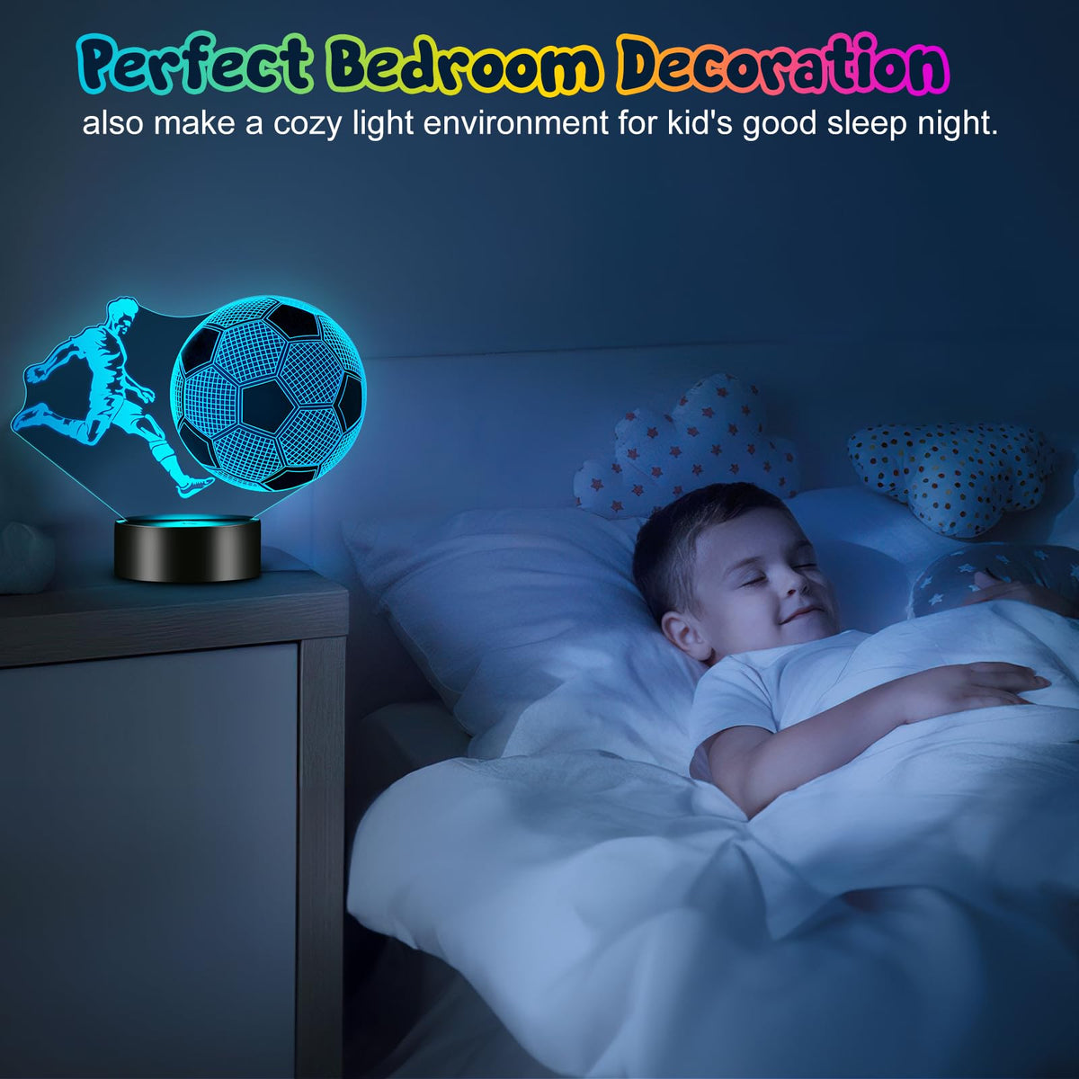 Linkax Horse Gifts for Boys, 3D Illusion Night Light for Girl Bedroom Decor