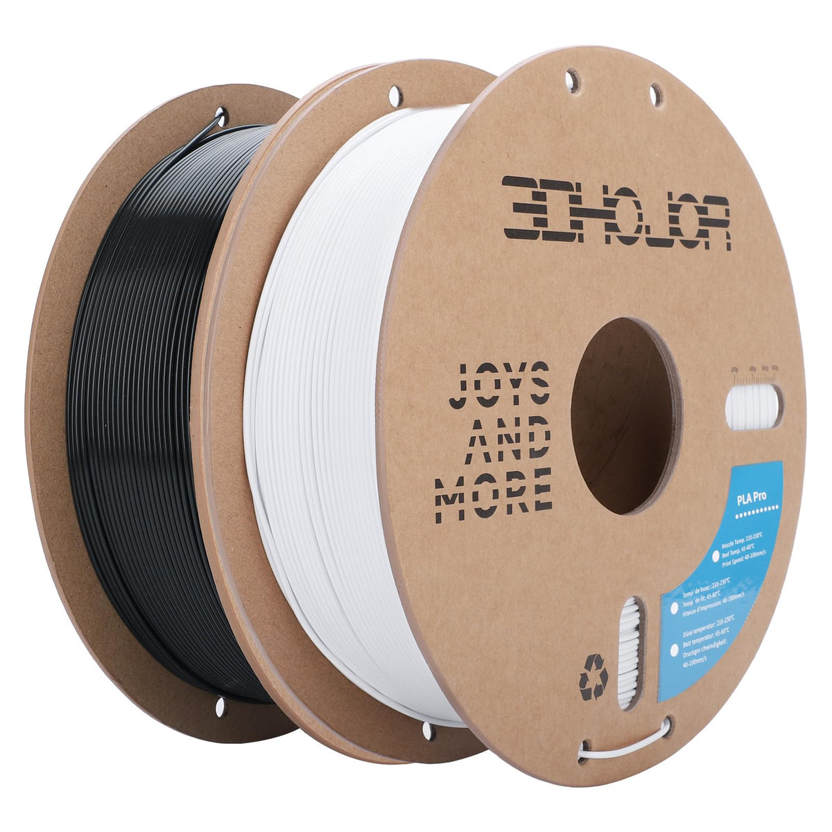 3DHoJor PLA+ PLA Plus Filament 1.75mm 1kg(2.2lbs) for 3D Printers,Yellow