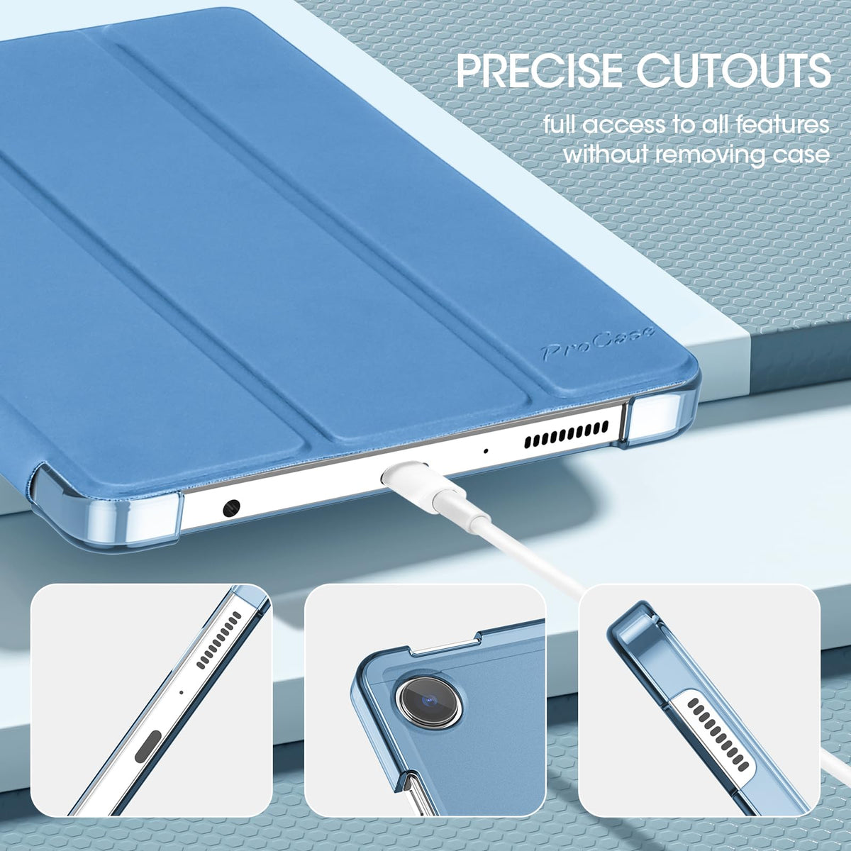 ProCase Slim Case for Galaxy Tab A11 8.7" (2025) / A9 (2023) 8.7", Navy