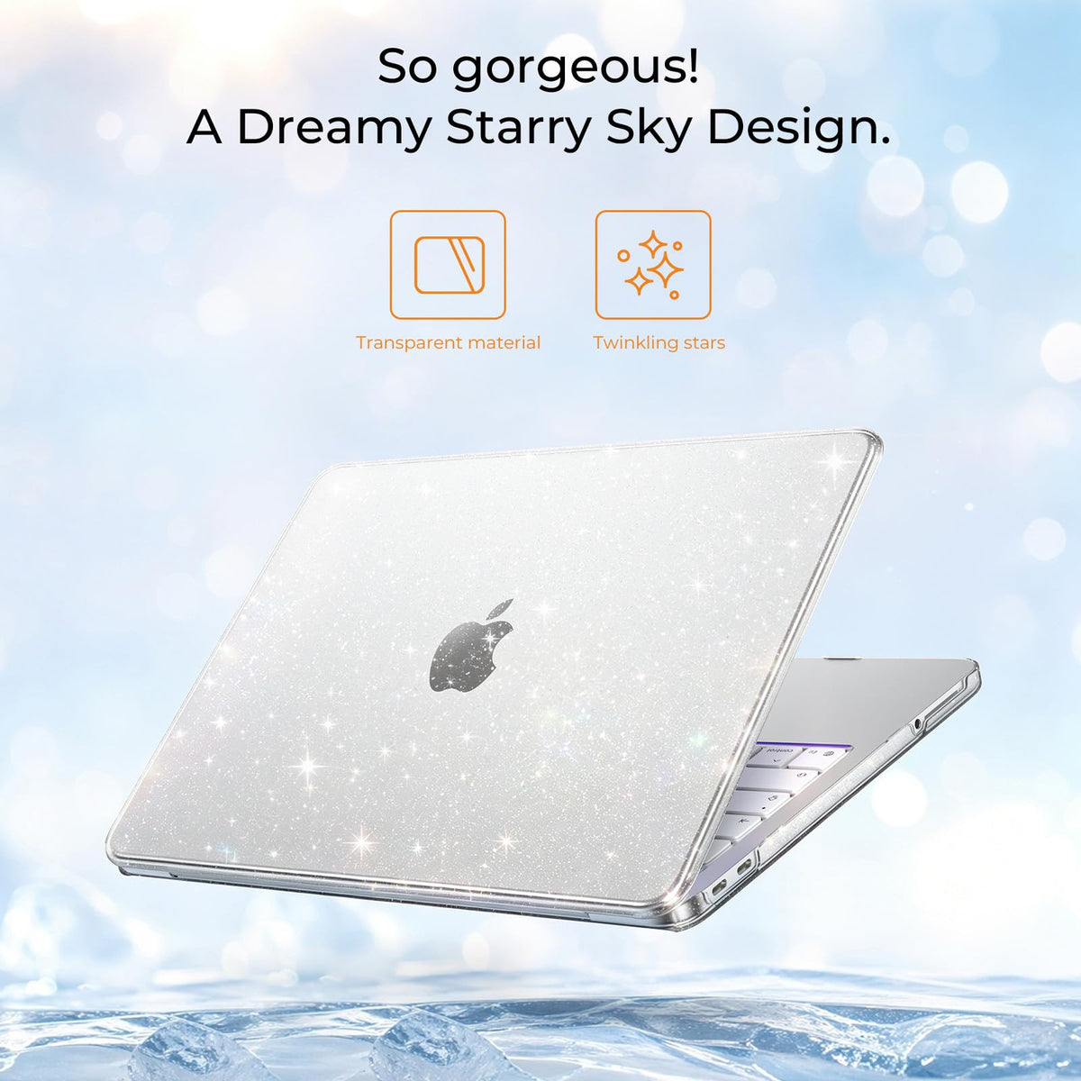 EooCoo for MacBook Neo Case 13 inch 2026 A3404 A18-Pro Crystal Clear