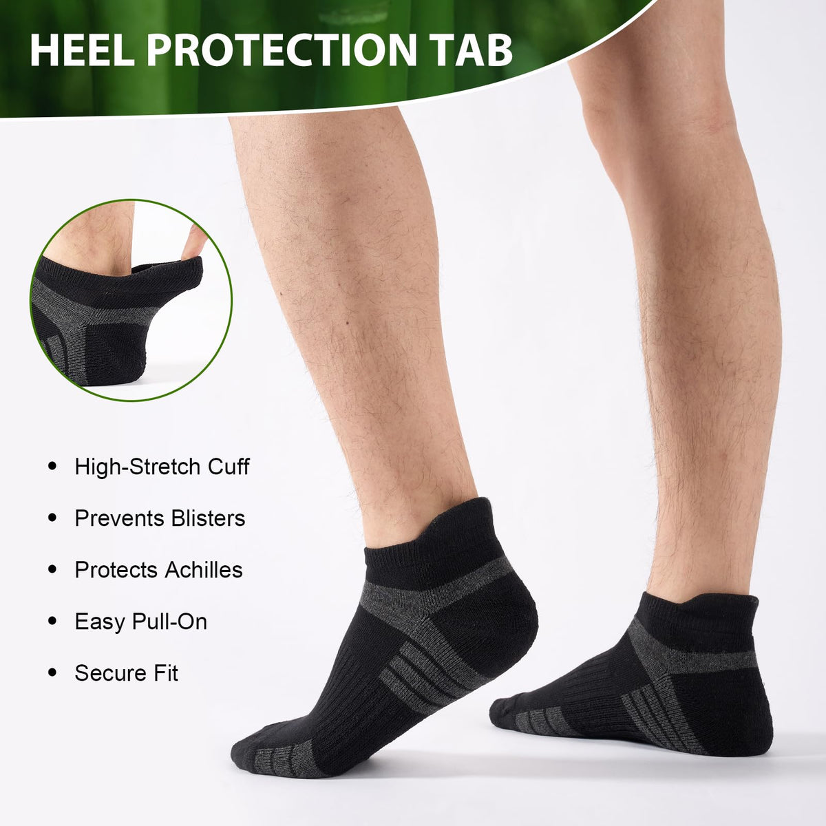 Bamboo Trainer Socks for Men Women Cushioned Ankle Socks