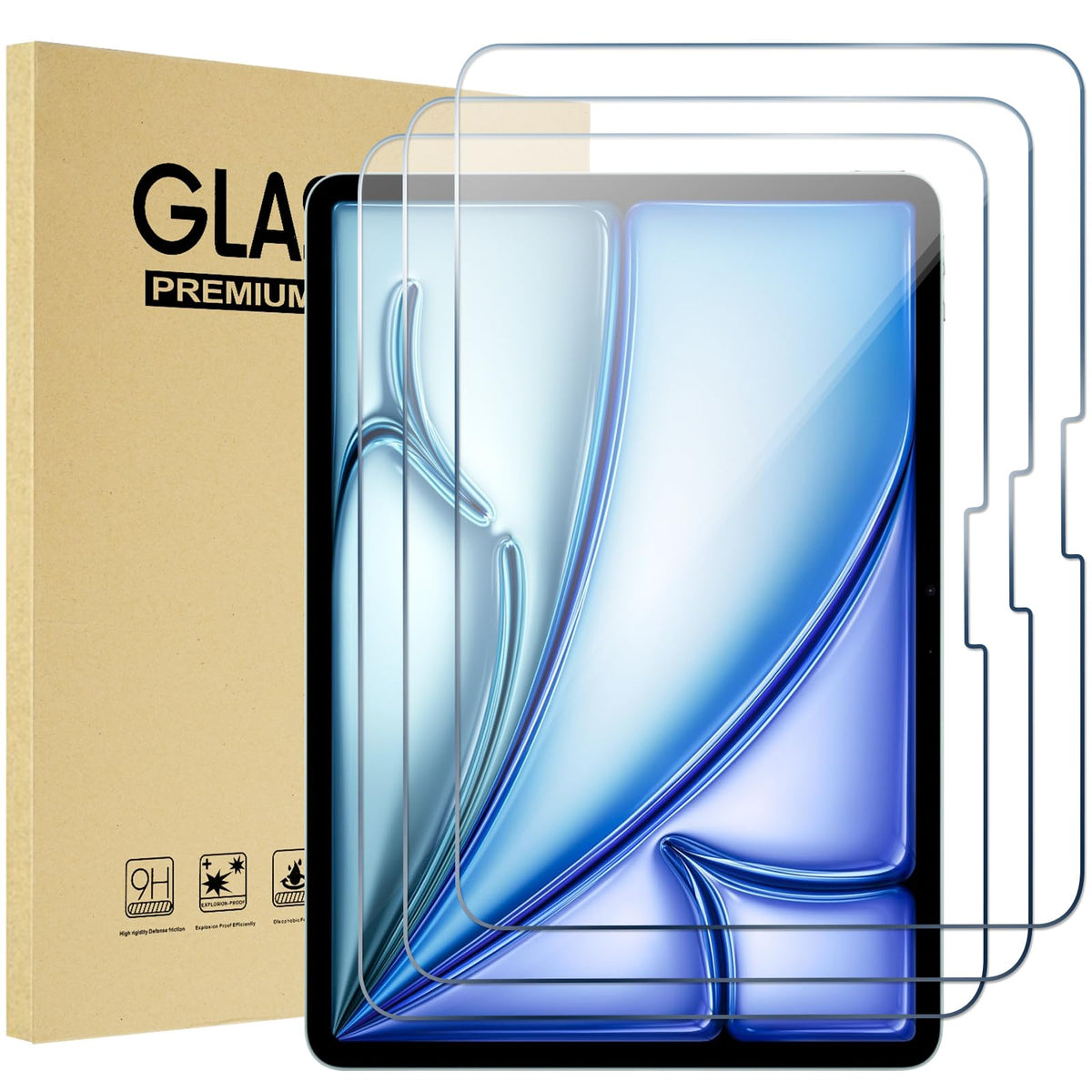 ProCase 2 Pack Screen Protector for iPad A16 2025 11th 11"/10th 2022 10.9"