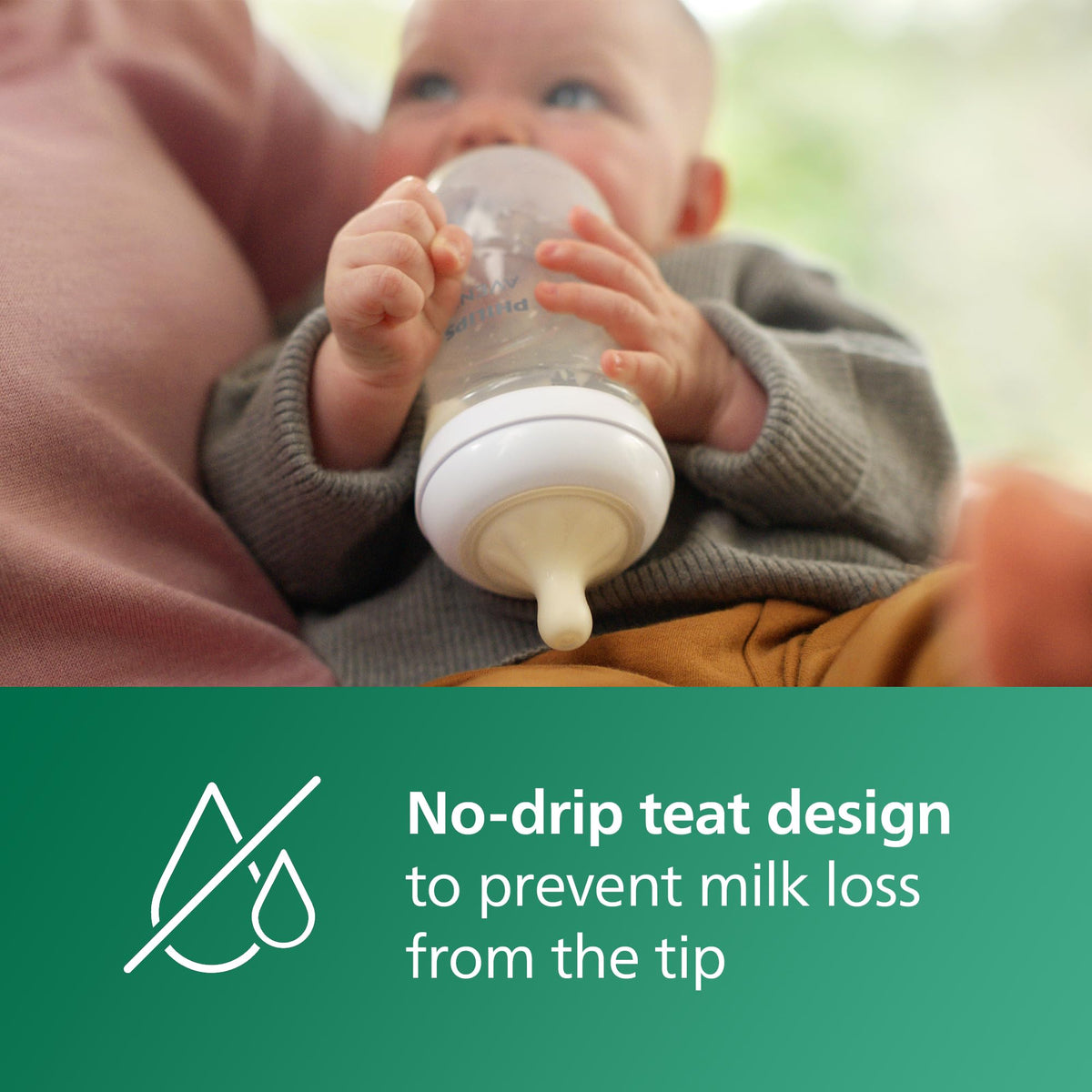 Philips Avent Natural Response Glass Baby Bottles 8oz/240 ml with Medium Flow Teats (Flow 3), 2 Pack, SCY933/02