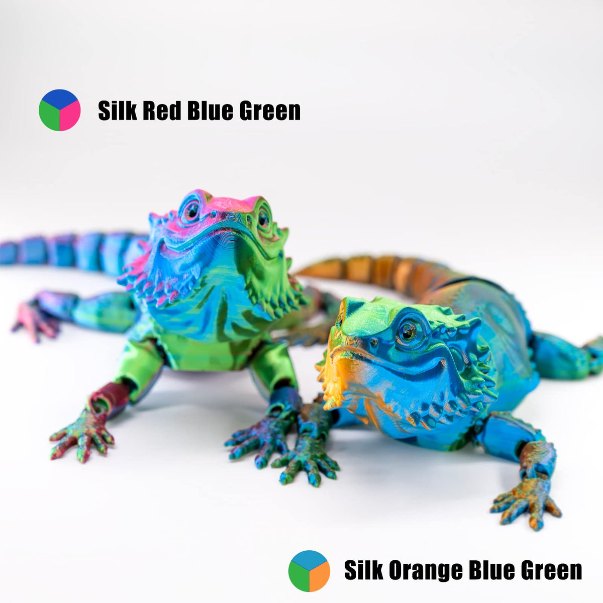 Silk Tri Colour PLA Filament 1.75mm 1kg, Multicolor 3D Printer Filament, Filament 3D Printing Materials for Most FDM 3D Printer, Silk PLA Red Yellow Blue, Rainbow PLA Filament 1.75mm ± 0.02