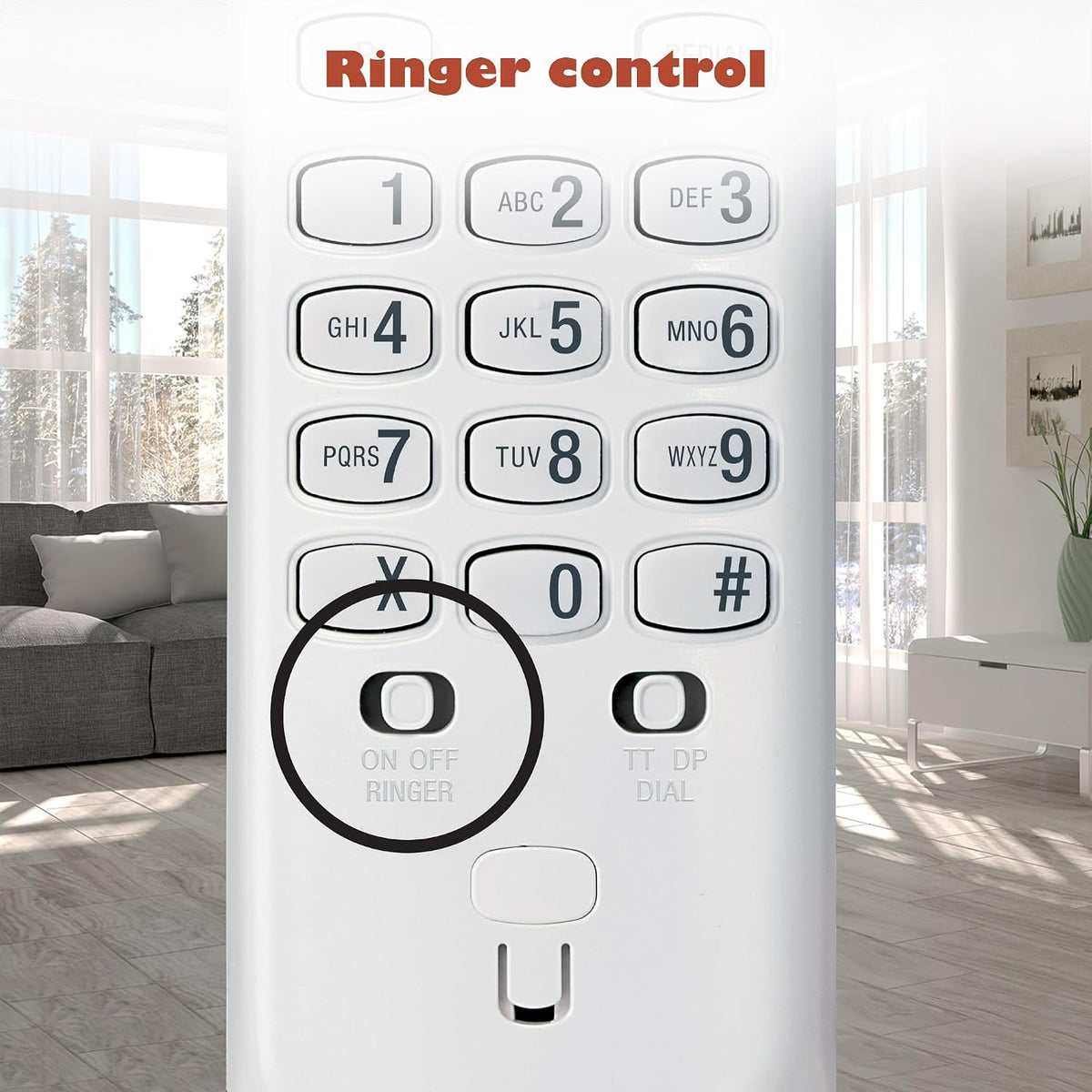 VTech CD1100 Trimstyle Corded Home Phone.No AC Power Required,Landline Phone with last number redial key,ringer control,receiver volume control,recall key,hearing aid compatible,table&wall mountable