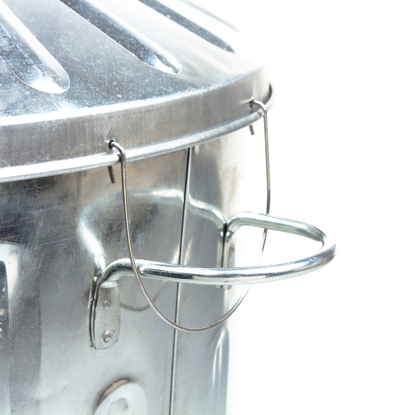 CrazyGadget® Small Medium Large Extra Large Galvanised Metal Incinerator Fire Burning Bin with Special Locking Lid (18 Litre)