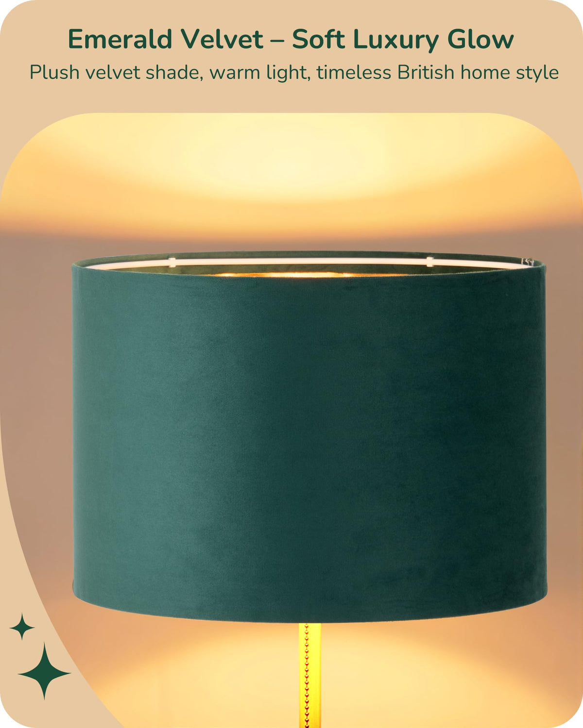 EDISHINE 57'' Modern Floor Lamp with Linen Shade, 2700K LED Bulb Included