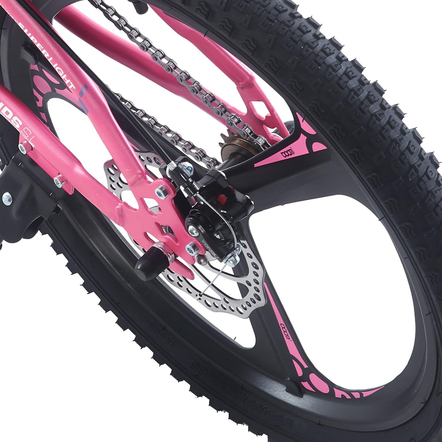 BSTSEL Kids Bike 18" 20" 22" 24" Inch Youth Bike Shock Absorber Bike,12.25-Inch Frame,V-Brakes,Suitable for 9-14 Year Old Boys and Girls Mountain Bikes Pink Blue Bicycle
