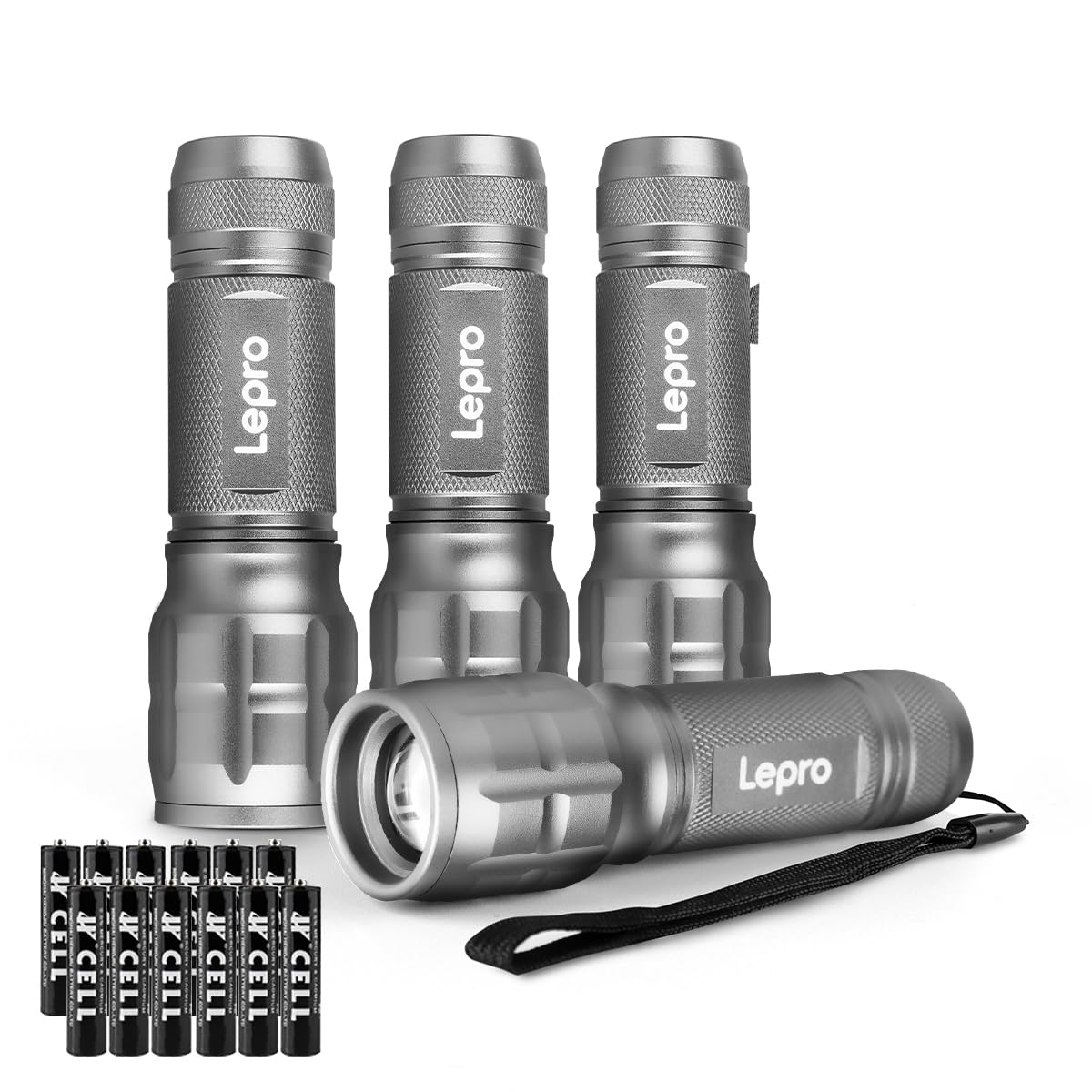 Lepro LE LED Torch Battery Powered, Camping Flashlight, Adjustable Focus