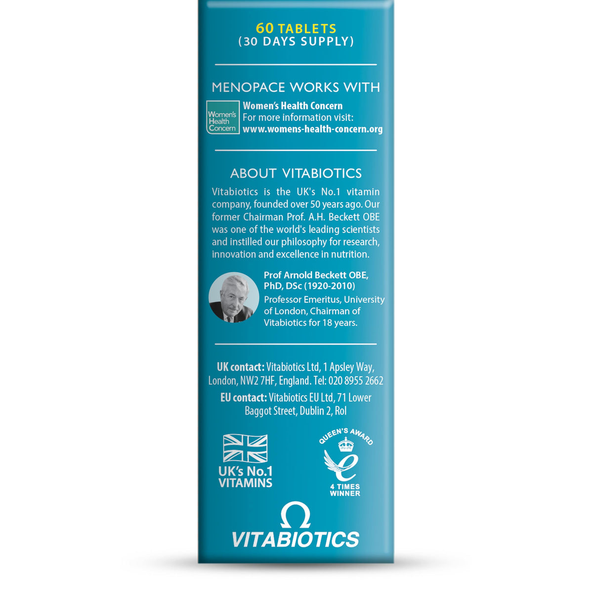 Menopace Original by Vitabiotics - 90-Day Menopause & Perimenopause Vitamin Supplement Tablets - UK's No.1 Menopause Supplement Brand