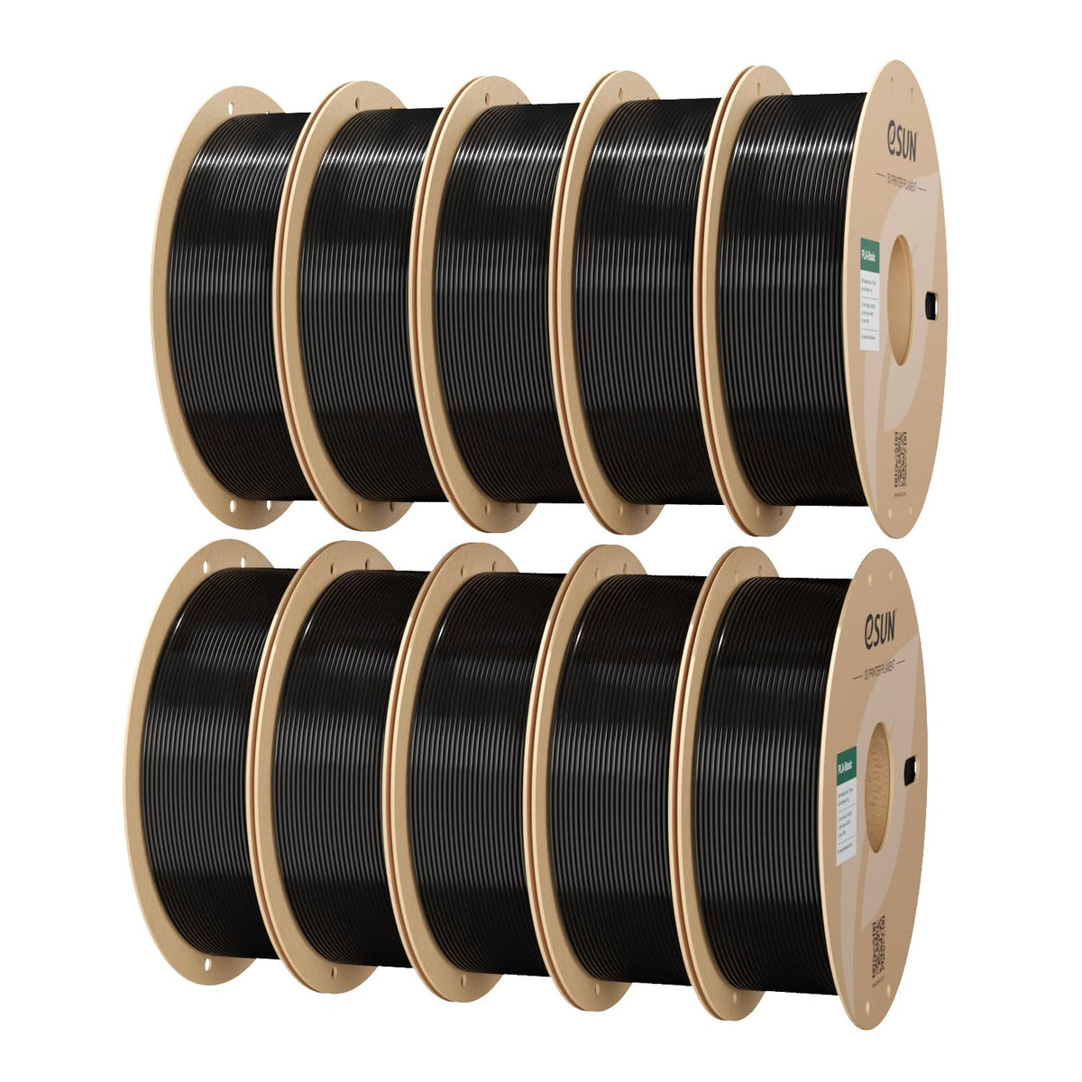 eSUN PLA Filament 1.75mm, PLA Basic Dimensional Accuracy +/- 0.05mm, 1KG Spool (2.2 LBS) Speedy Filament for 3D Printers,Black