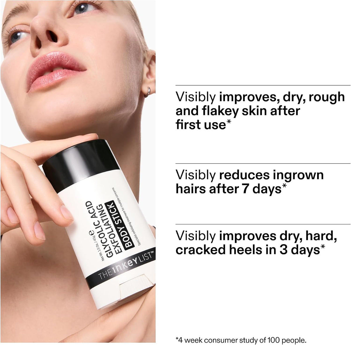The INKEY List Glycolic Acid Exfoliating Body Stick 45g