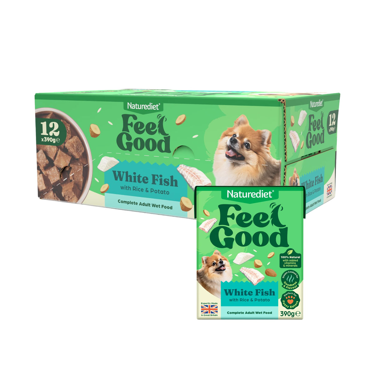 Naturediet Feel Good Wet Dog Food Selection Pack, 390g x 16 Cartons