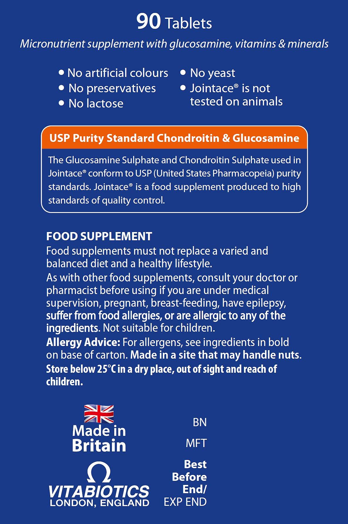 Jointace Collagen - Advanced Joints & Cartilage Support - Includes Collagen, Glucosamine & Chondroitin & Ginger