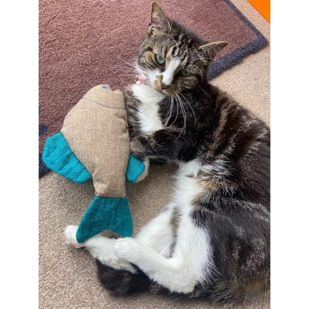 Petface Catkins Dudley Duck Plush Cat Toy, Filled with Catnip (Pack of 1)