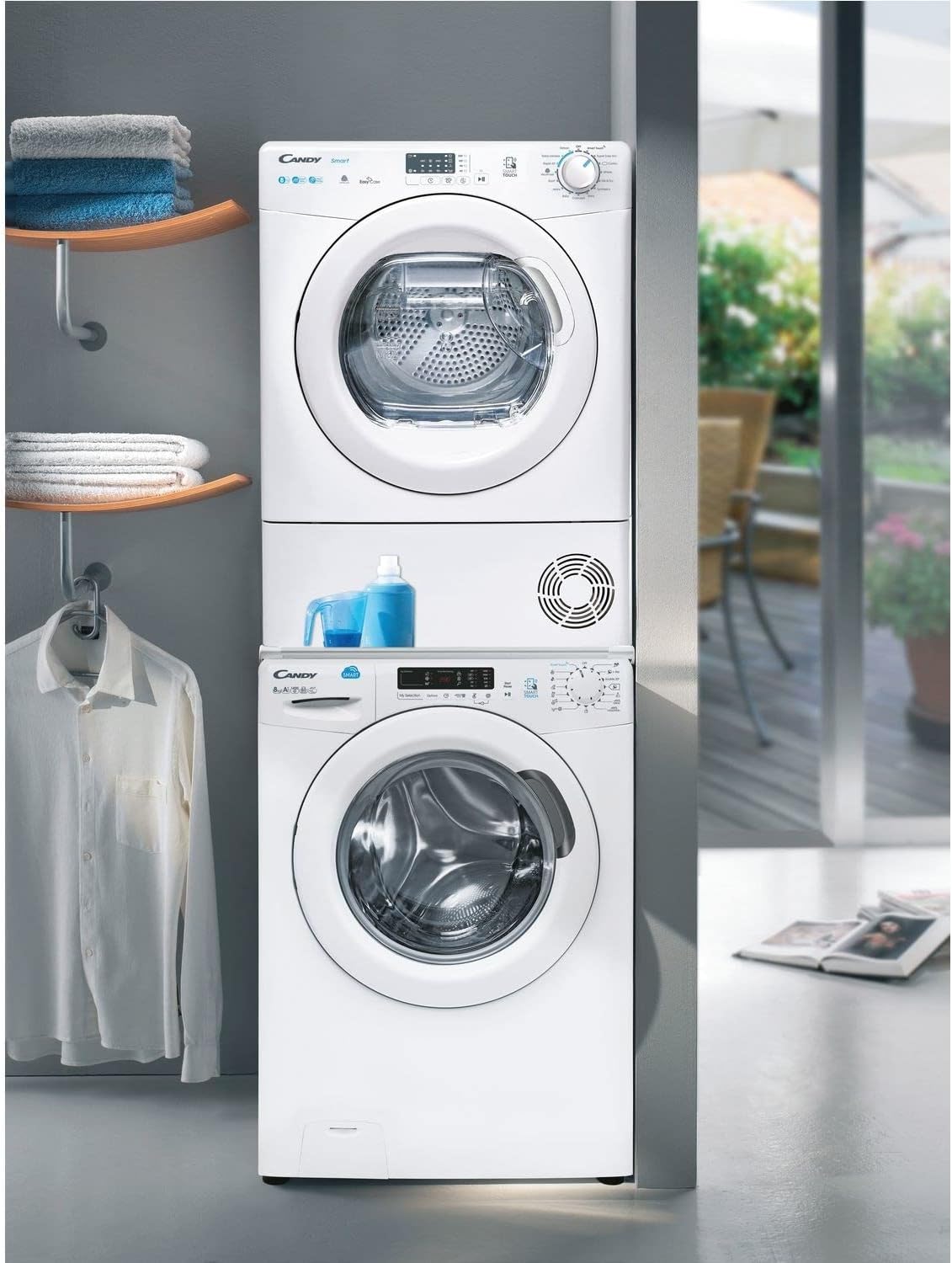 Candy Smart Condenser Tumble Dryer, 8kg, E Class, White