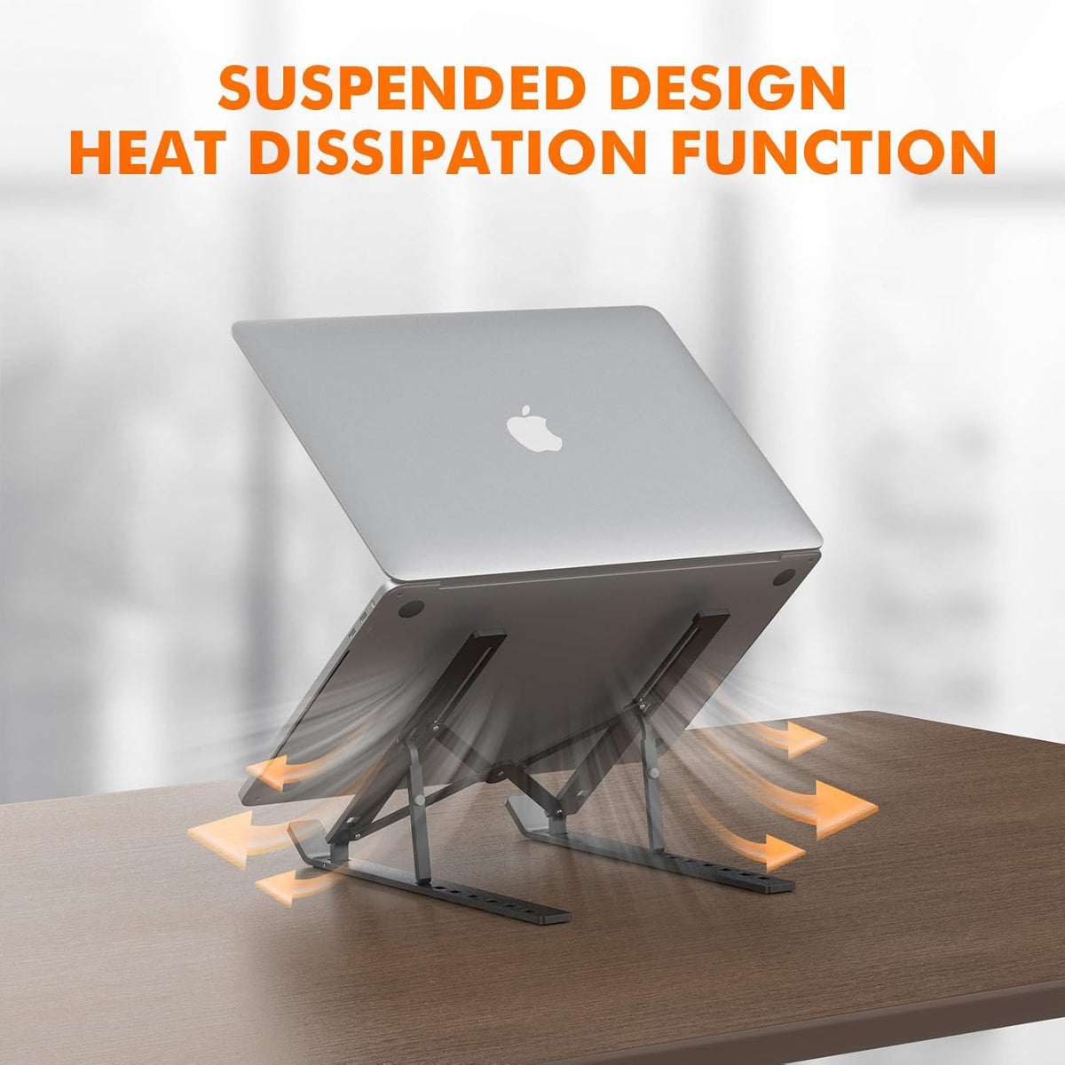 GRIFEMA Laptop Stand for Desk, Aluminum Laptop Riser 7-Angle Adjustable