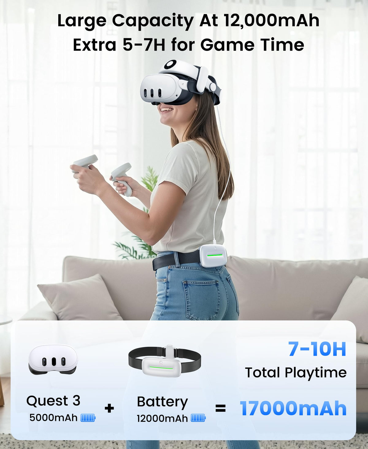 Comfort Head Strap for Meta Quest 3/3S/Meta Quest 2,VR Headset Elite Strap Replacement for Oculus Quest 3/3S/2 Accessories,Stable Elite Strap Pressure-Reduce Headstrap