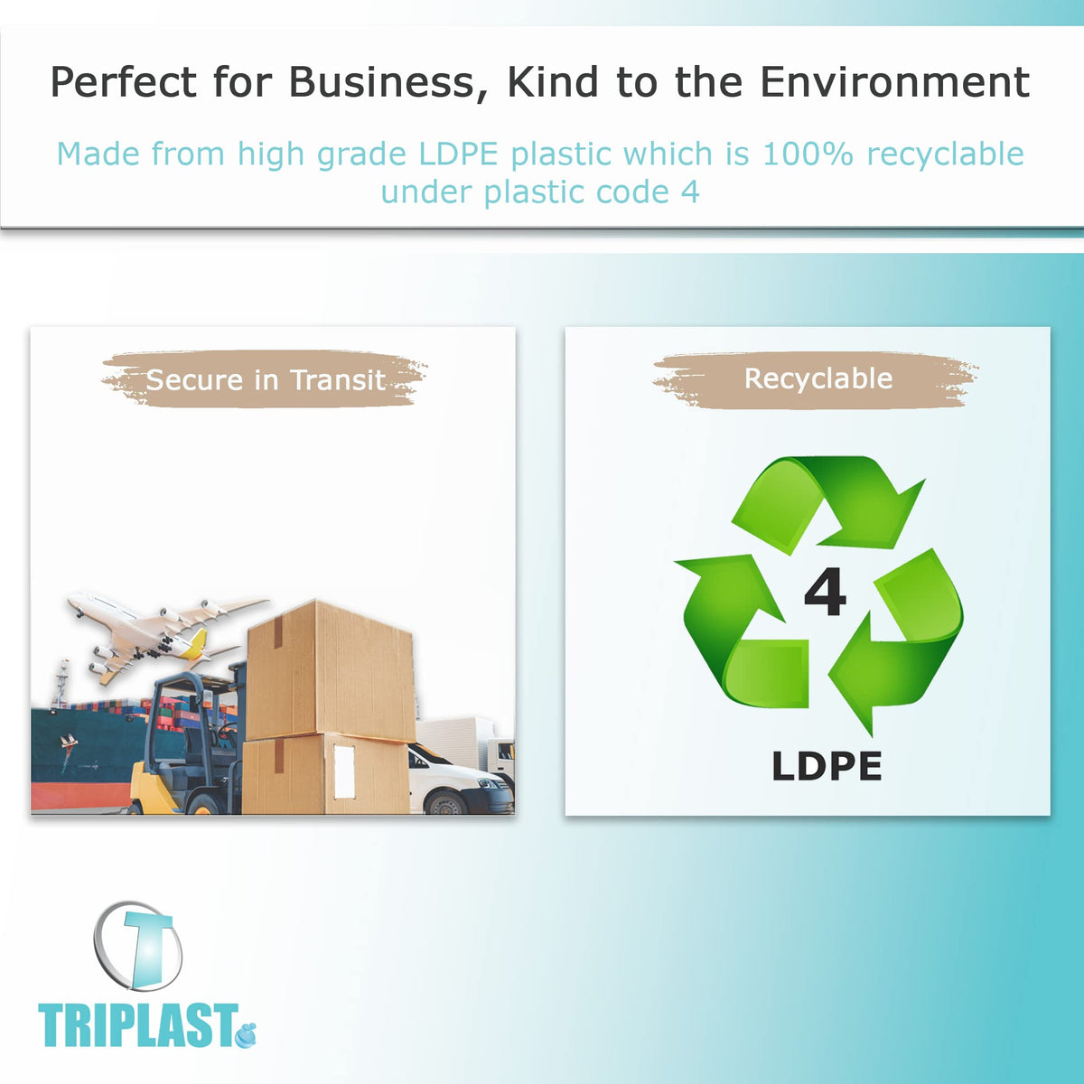 Triplast 200 x DL Printed Document Enclosed Wallet (230 x 110 mm) | Peel & Seal Clear Plastic Envelopes/Sleeves/Pockets/Wallets | Attach Invoices, Packing Lists & Delivery Notes to Parcels