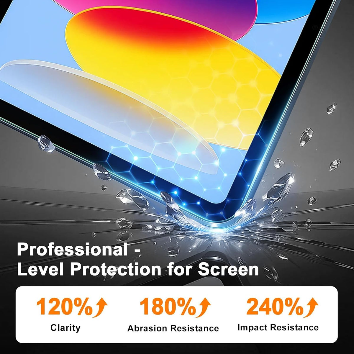 TOPESCT 2-Pack Screen Protector for iPad (A16) 11th/10th Generation (2025/2022,11 inch/10.9 Inch),9H Tempered Glass Film (iPad 11th/10th Generation（2025/2022), 2 Pack