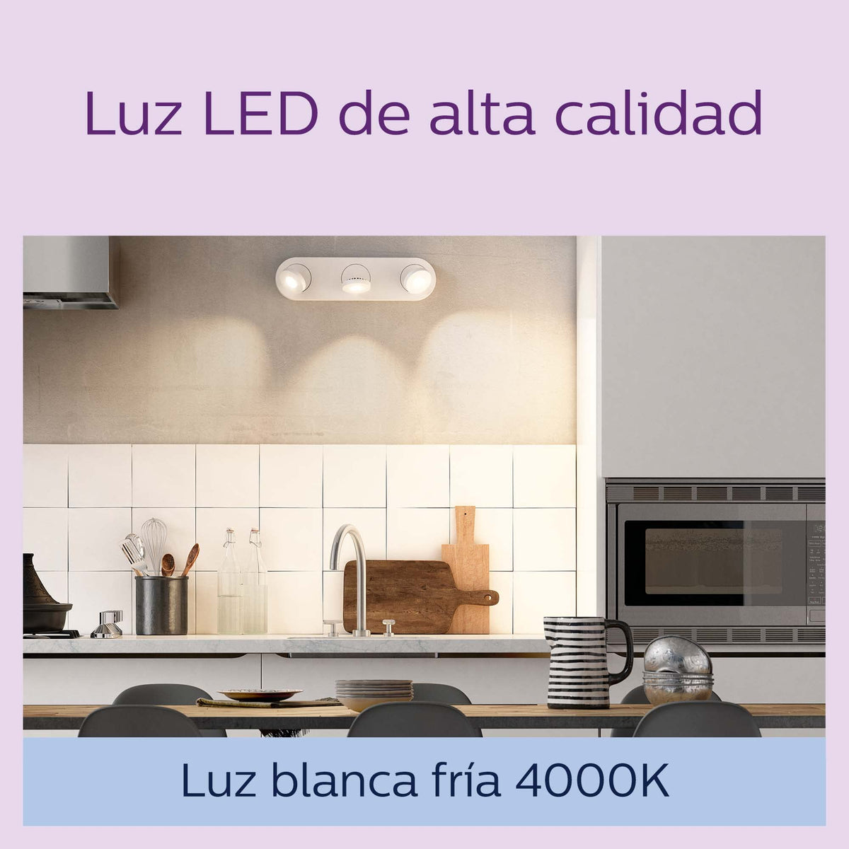 PHILIPS Classic Spotlight LED Bulb, GU10, Pack of 6