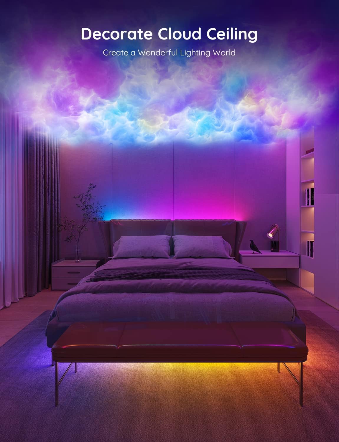 Govee LED Strip Light 5m, RGBIC Smart LED Strip Lights