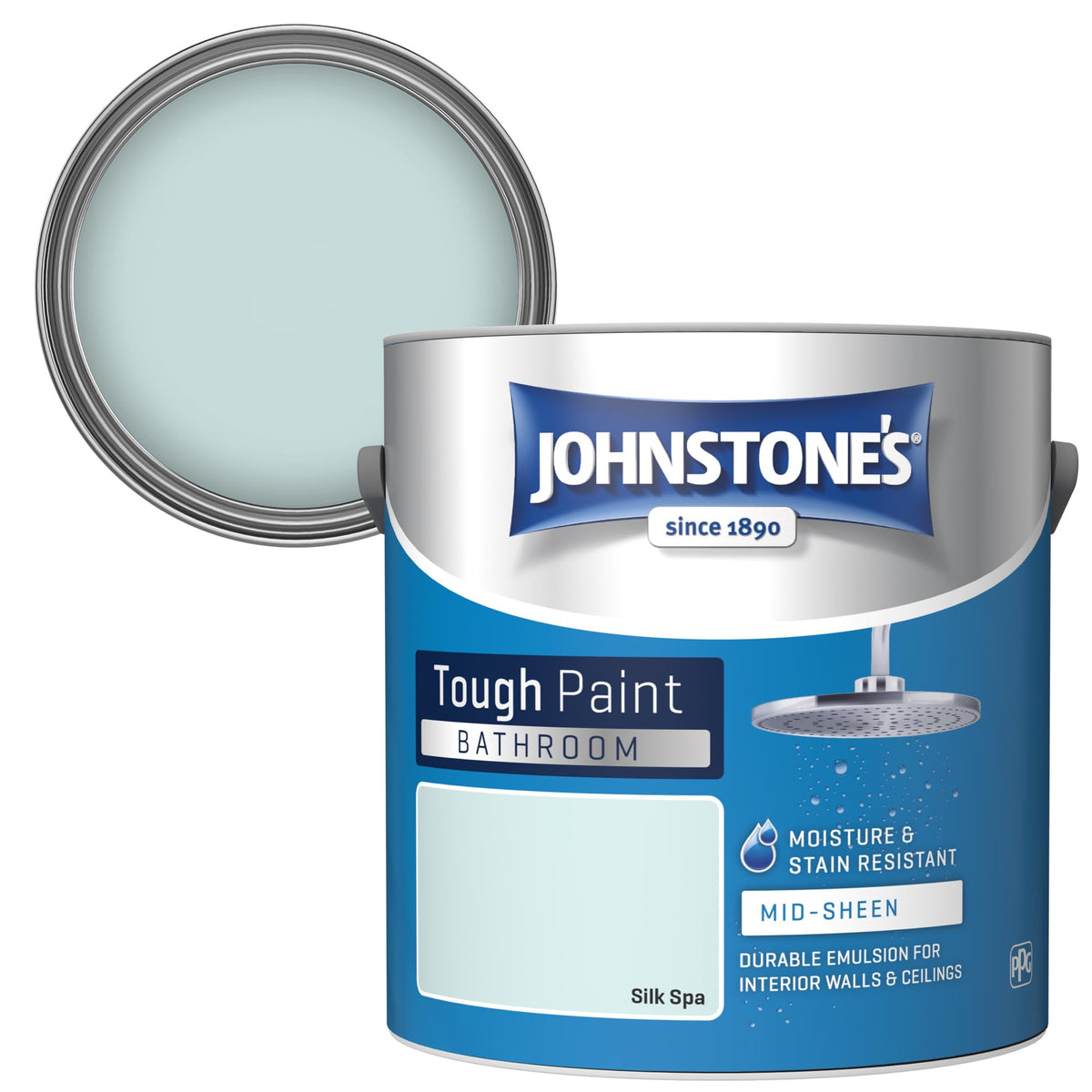 Johnstone's - Bathroom Wall & Ceiling Paint - Seashell - 2.5L