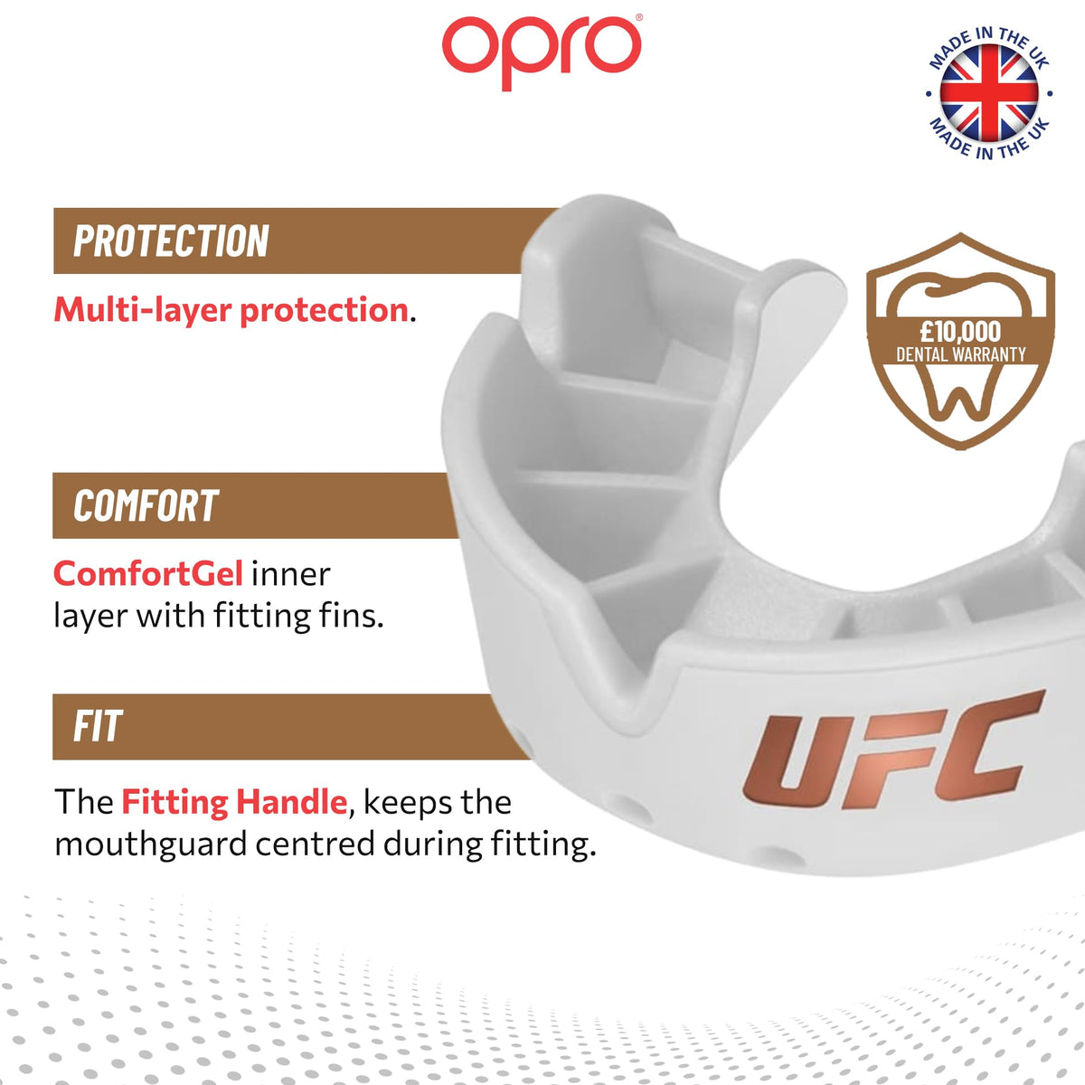 OPRO Bronze Level Mouthguard Essential Fit – Gum Shield Adult and Kids – OPRO Mouth Guard Boxing and MMA, Easy Self-Fit Gum Shield Rugby and Hockey – Enhanced Protection with Dental Warranty