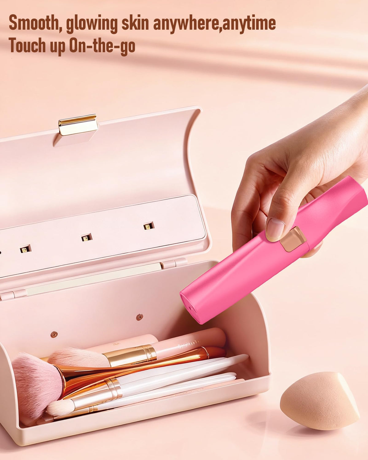 Eyebrow & Facial Hair Trimmer for Women: 2 in1 Rechargeable Facial Hair Removal and Eyebrow Shaver, Painless Shaving with Built-in LED Light - Perfect for Face, Lips, and Body