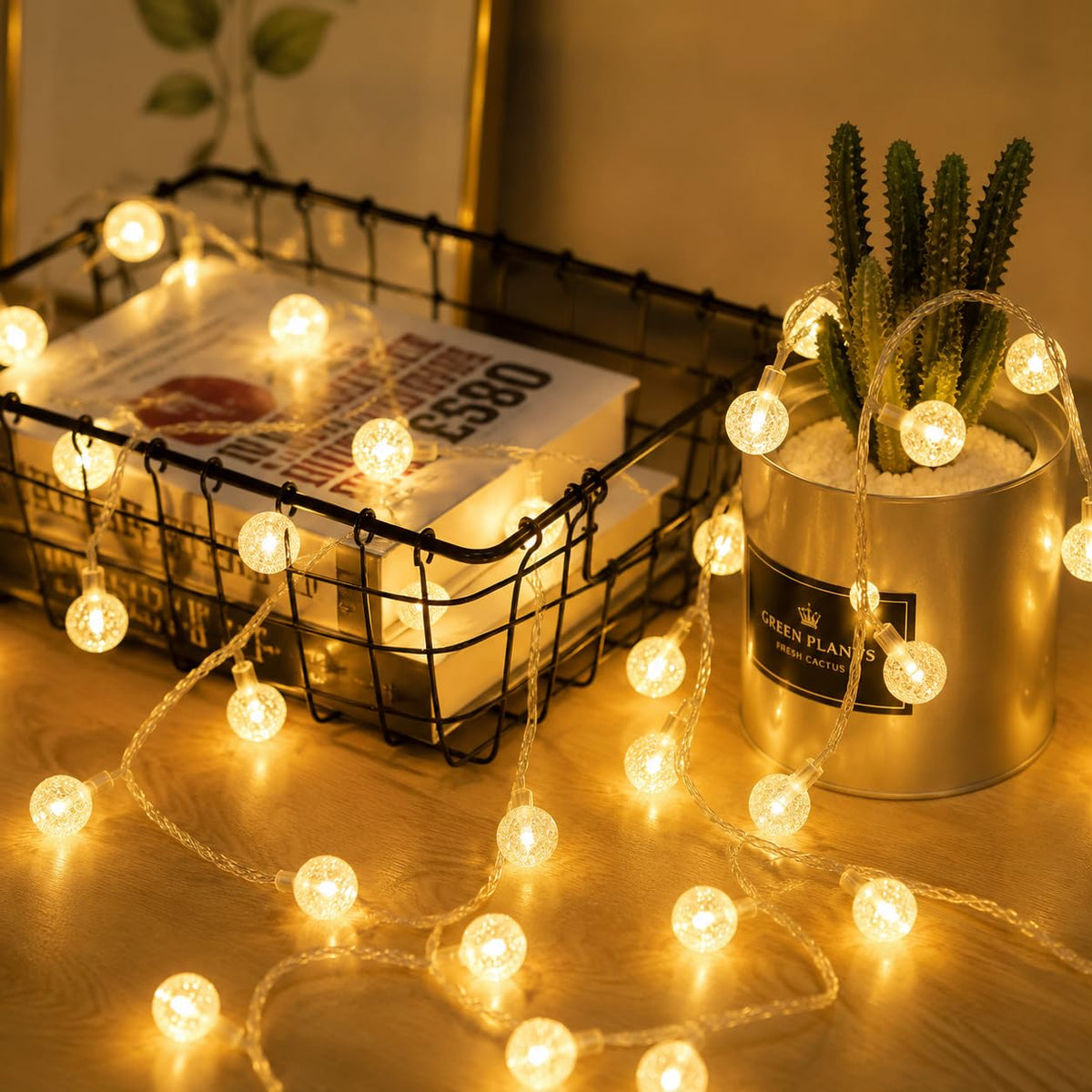 Fulighture Fairy Lights Battery Operated: 5m 16ft 40LED Snowflake