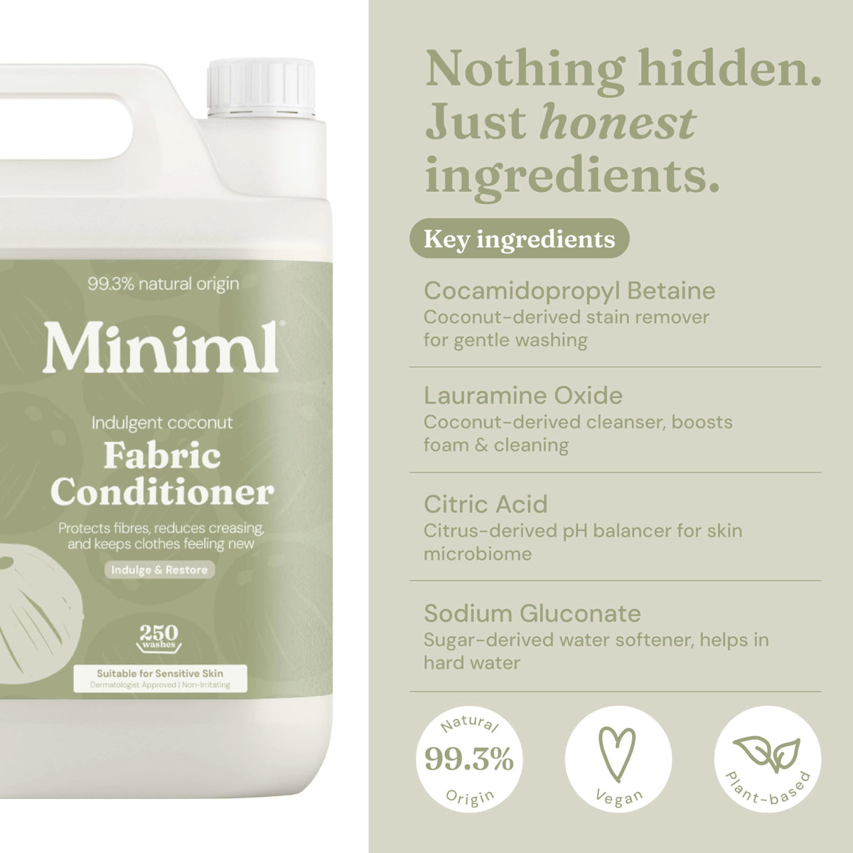 Miniml Eco Fabric Softener & Conditioner 5L Refill – Fresh Linen