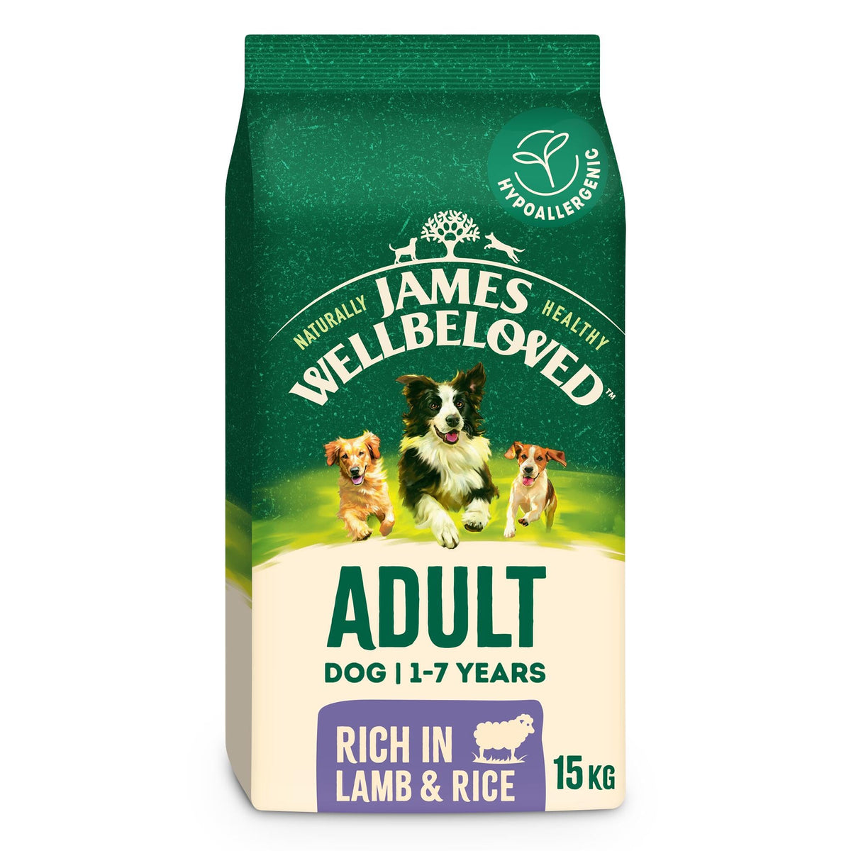 James Wellbeloved Dog Adult Hypoallergenic Dry Food Turkey and Rice 2 kg