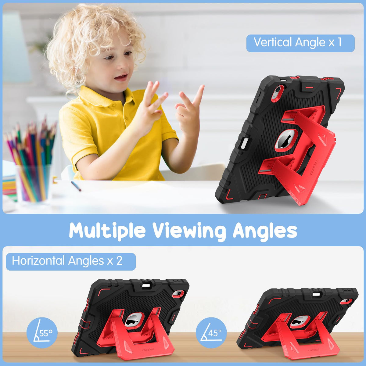 FINTIE Kid-Friendly Case for iPad (A16) 11th Gen 11 Inch, iPad 10th Gen