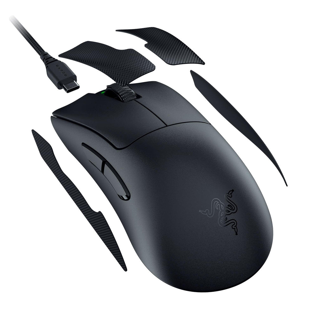 Razer DeathAdder Essential (2021) - Wired Gaming Mouse (Optical Sensor, 6400 DPI, 5 Programmable Buttons, Ergonomic Form Factor) White