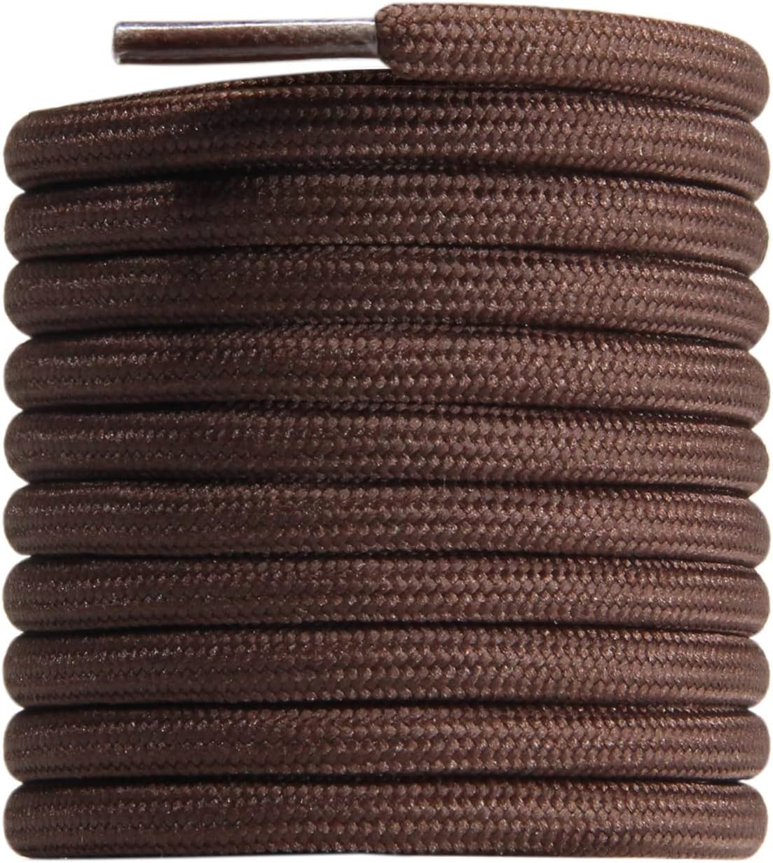 CCSOFTIME Round Work Boot Laces - Heavy Duty, Thick Replacement Laces for Men, Women, Adults - Walking, Hiking, Steel Toe, Safety, Hunting Boots