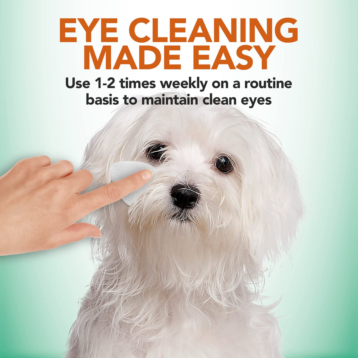 Vet's Best Ear Relief Finger Wipes 50 Disposable Wipes
