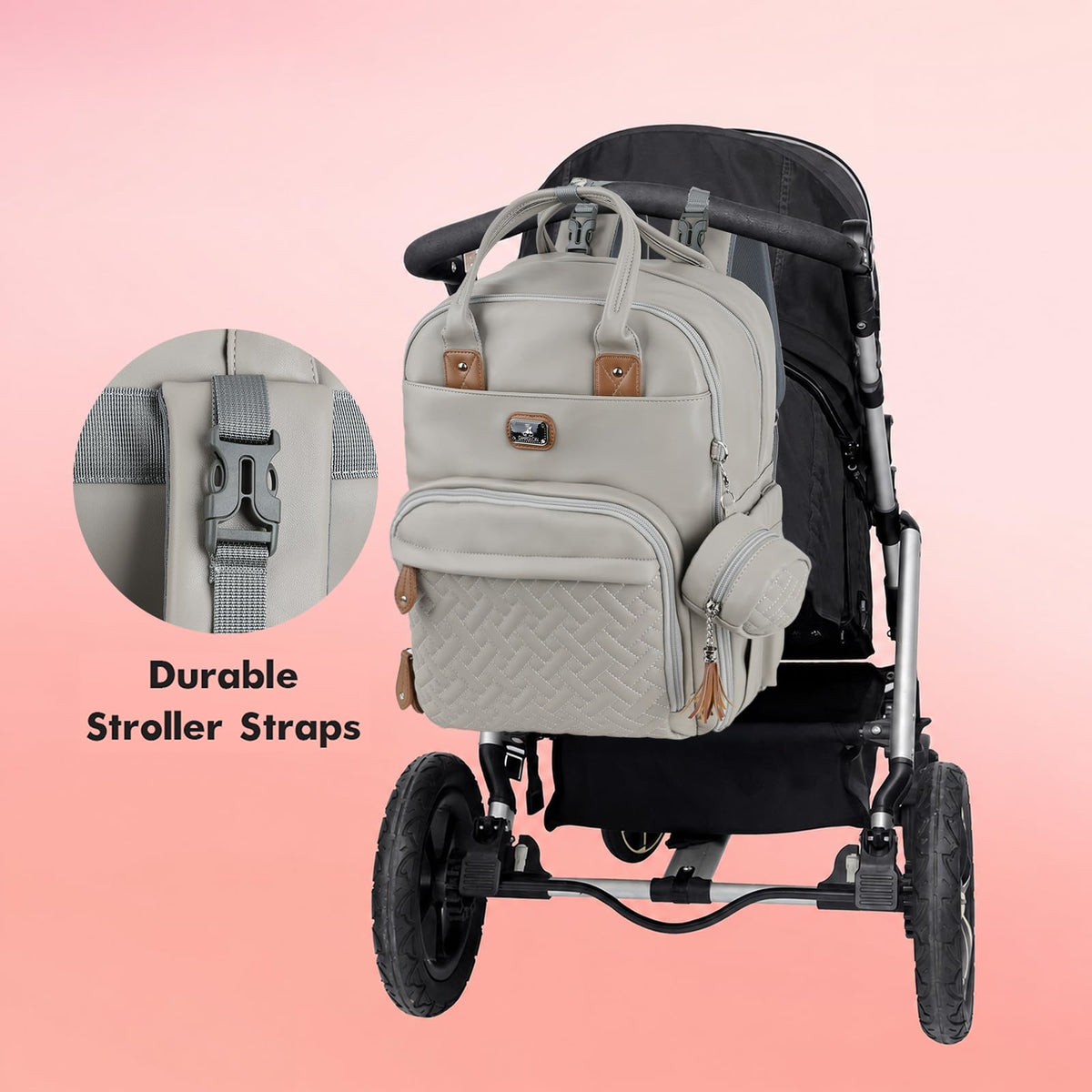Dikaslon Baby Changing Bags Backpack, Large Baby Bag, 19 Pockets, Outdoors
