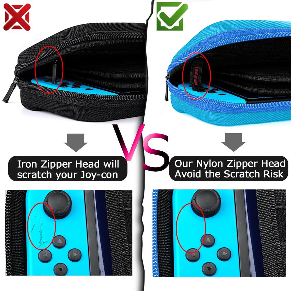 daydayup Switch 2 Carry Case Compatible with Nintendo Switch 2, with 24 Games Cartridges Protective Hard Shell Travel Carrying Case Pouch for Switch 2 Console & Accessories,Black