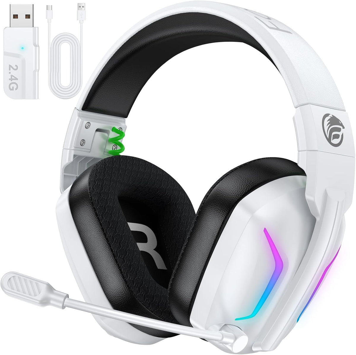Fachixy Wireless Gaming Headset for PS5, PS4, PC, Switch & Mac
