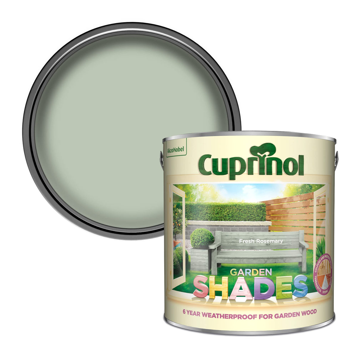 Cuprinol Garden Shades Exterior Woodcare, Country Cream, 1 Litre