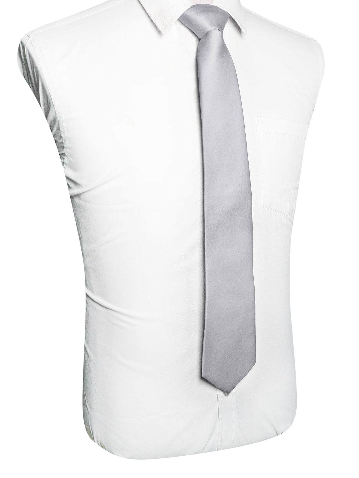 RBOCOTT Solid Color Tie Mens Necktie for Business and Wedding Party