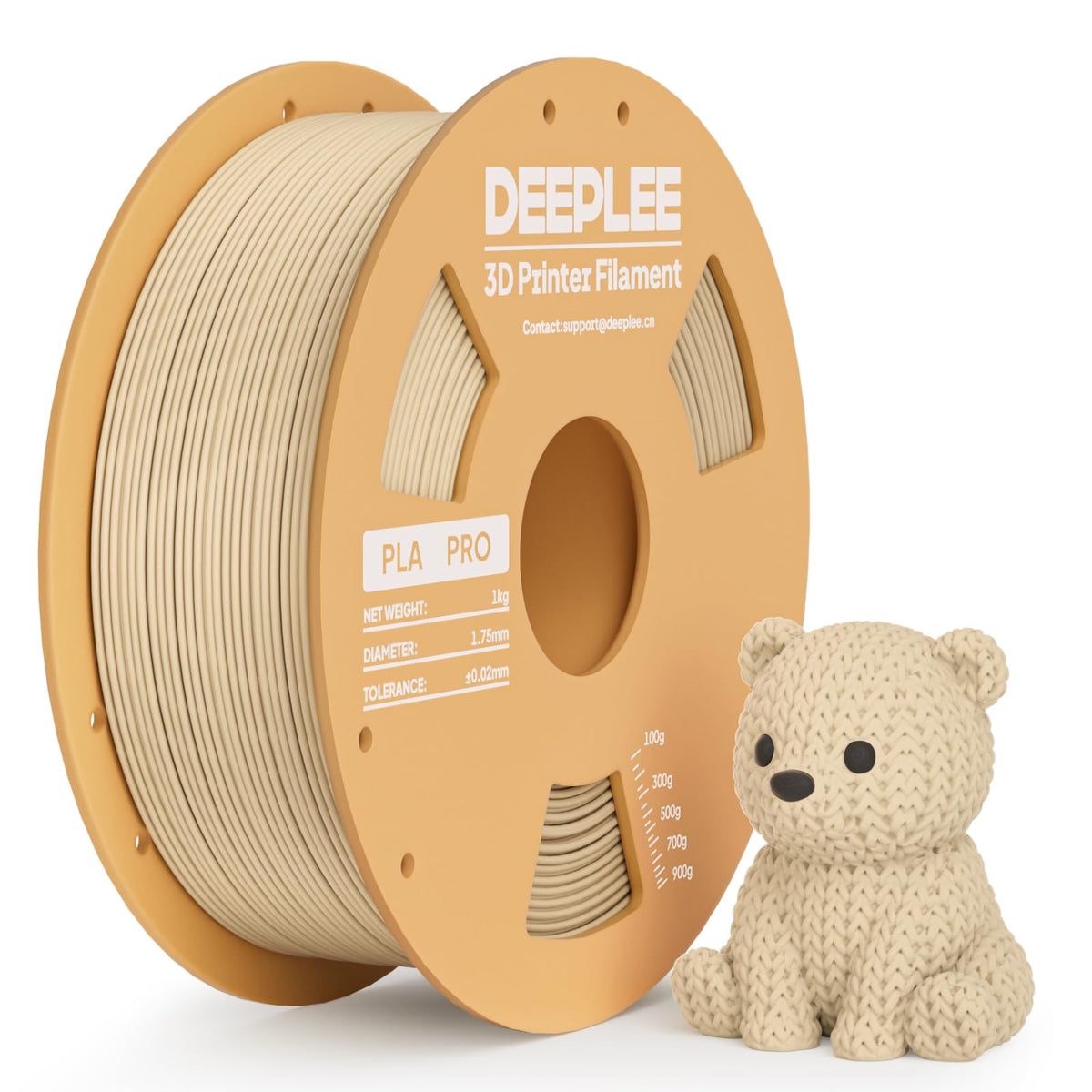 DEEPLEE PLA Filament 1.75mm PLA Pro White*1