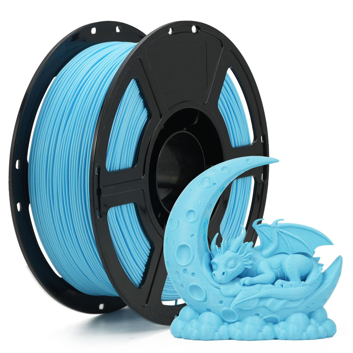 FLASHFORGE 3D Printer Filament, PLA PRO Filament 1.75mm, 1KG Spool (2.2lbs), Dimensional Accuracy +/- 0.02mm for FDM 3D Printers, Better Tenacity & No Knotting (White)