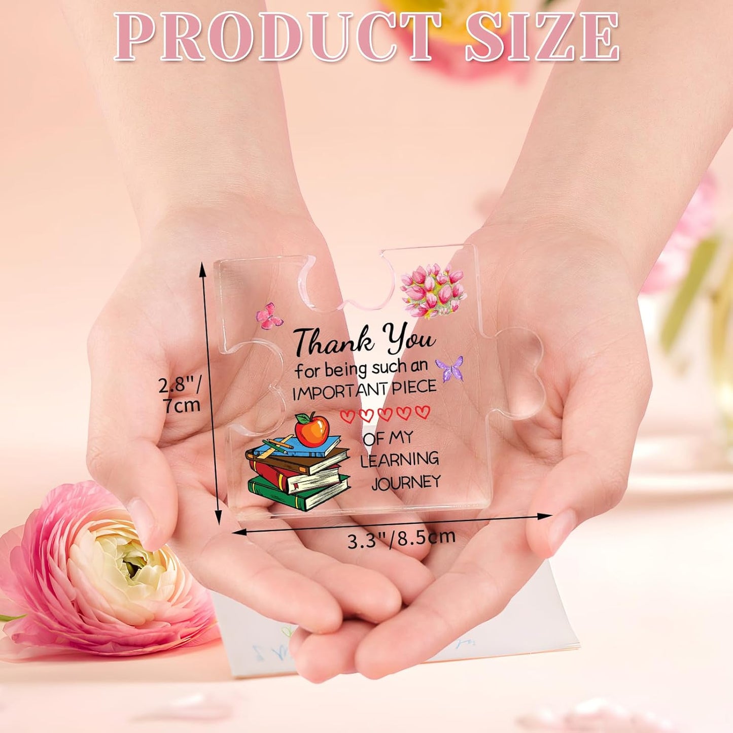 Welsky Teacher Gifts, Teacher Gifts for Women Engraved Acrylic Block, Christmas Birthday Graduation Thank You Gift for Women Teacher, Acrylic Plaque, Room Decor