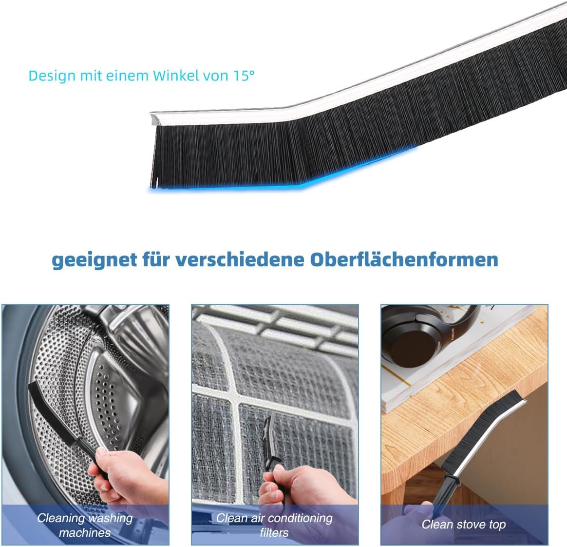 CUCM Cleaning Brush,Hard Bristle Crevice Cleaning Brush UK 3 Pcs Bathroom Crevice Gaps Brush Groove Crevice Cleaning Tool for Narrow Corners in Home Kitchen Bathroom and Window