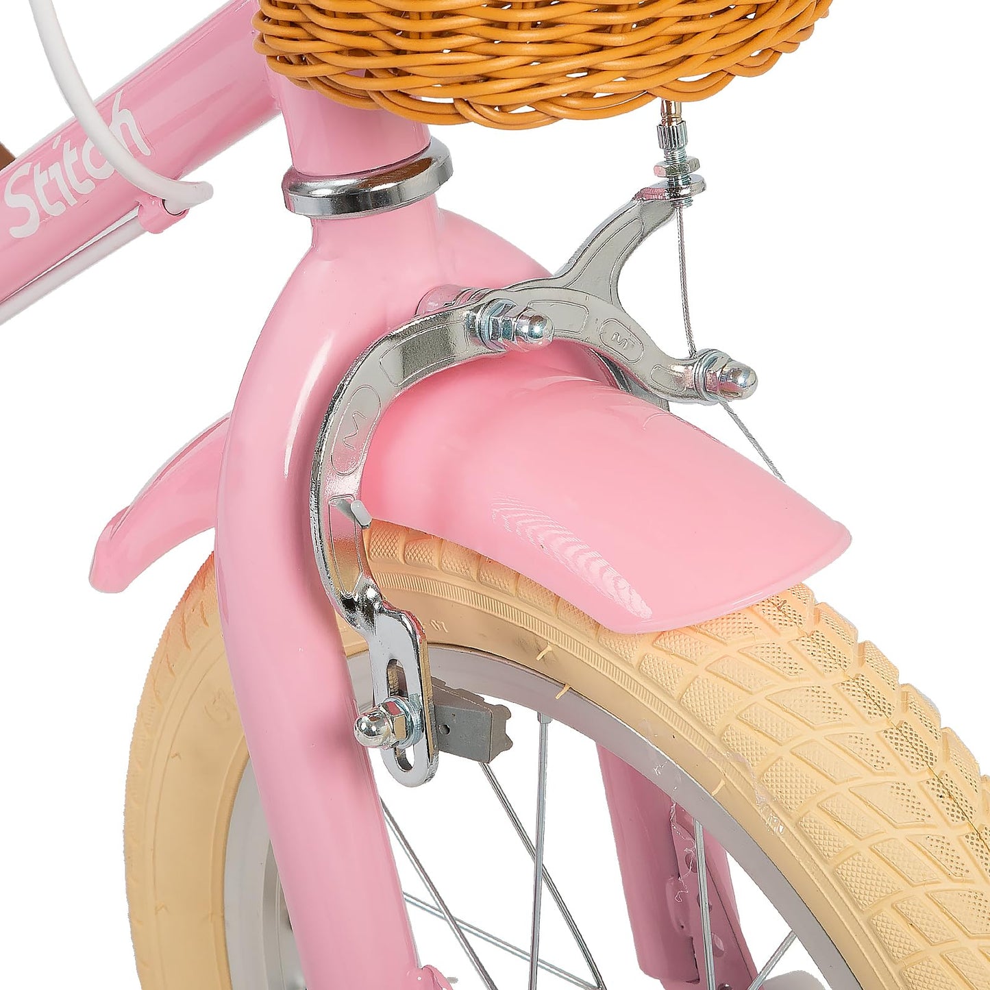 STITCH 12/14/16/20 inch Kids Bike for 3-11 years Girls, 12/14/16 Girls Bike with Training Wheels & Basket, 20 inch with kickstand